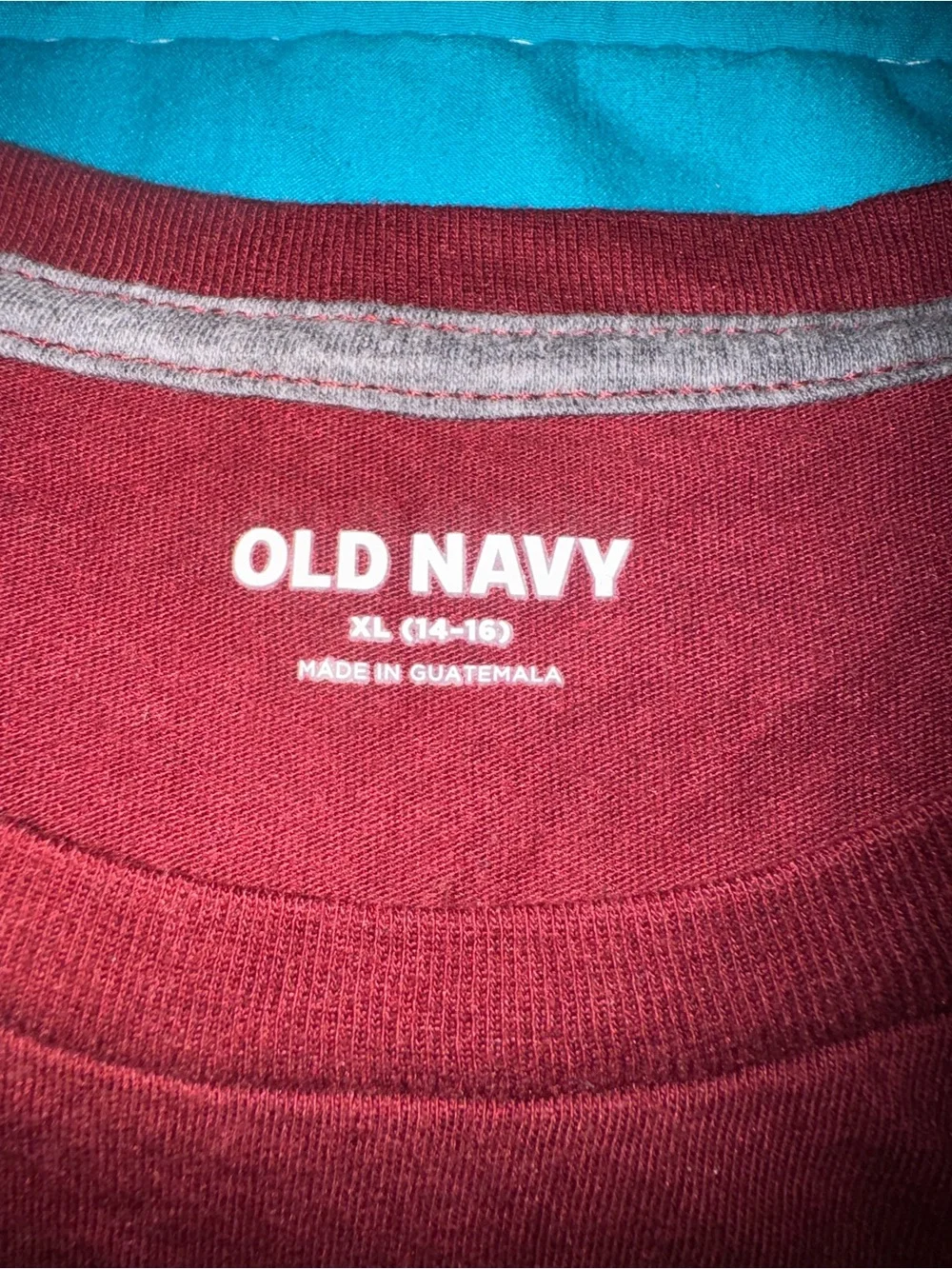 Old Navy Maroon 'Dunk For Days' Graphic Tee with Gingerbread